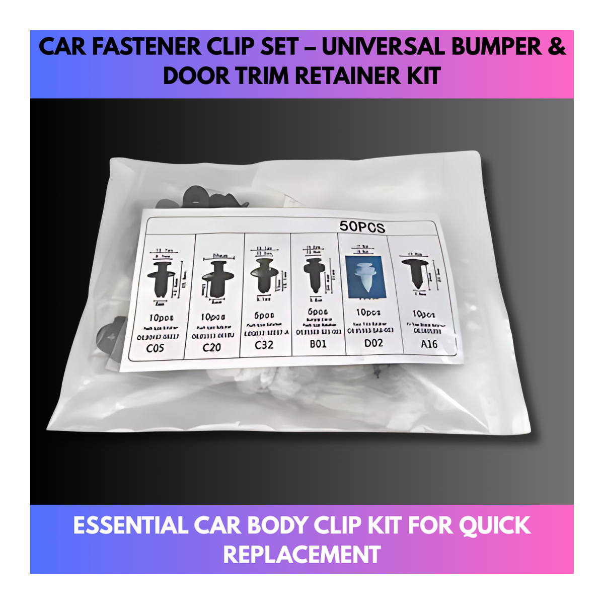 Gipson Trim Supply Co Interior Panel Clip Assortment main product image